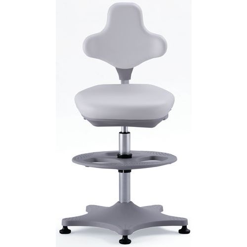 Dielenská stolička Bimos Labster 9101 s podnožkou, klzáky