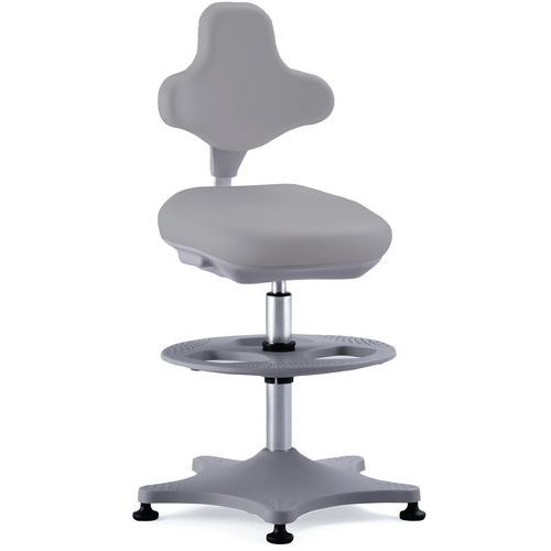 Dielenská stolička Bimos Labster 9101 s podnožkou, klzáky