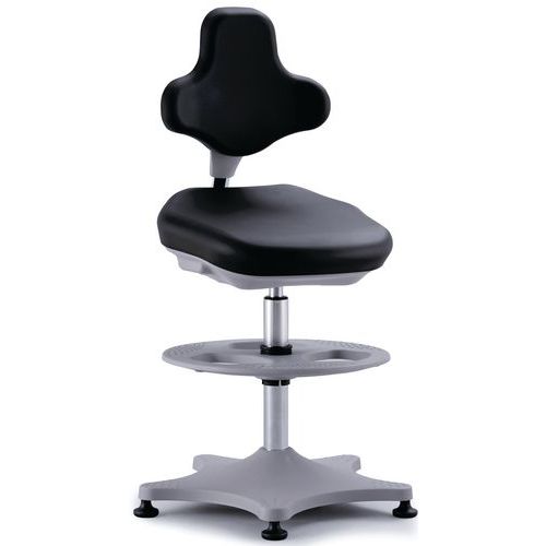 Dielenská stolička Bimos Labster 9101 s podnožkou, klzáky