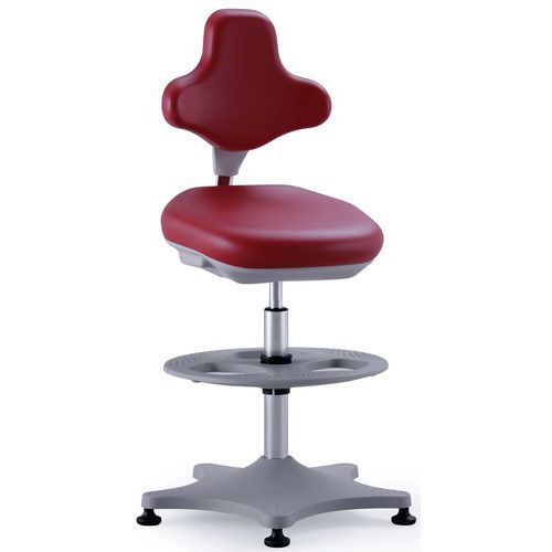 Dielenská stolička Bimos Labster 9101 s podnožkou, klzáky