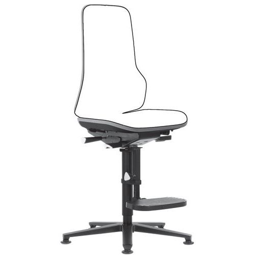 Rámy dielenských stoličiek Neon Bimos 9571, s podnožkou, klzáky