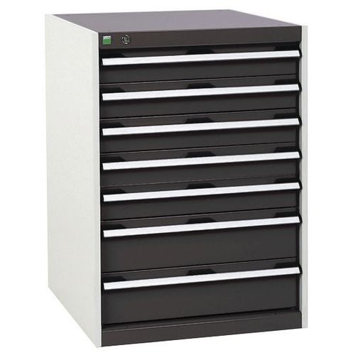 Dielenské zásuvkové skrine Bott Cubio, 90 x 65 x 52,5-75 cm, 7 zásuviek