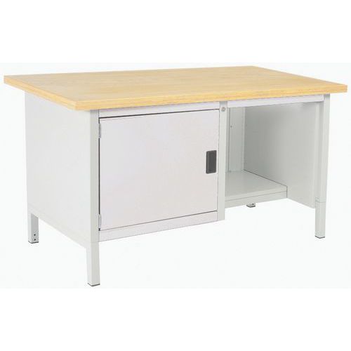 Dielenský stôl Bott Cubio Storage, 84 x 150 x 75 cm, 1 skrinka, polica, linoleum/multiplex