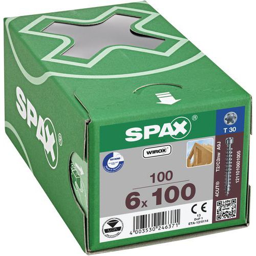 Skrutky do dreva s valcovou hlavou Spax TX ø 6 mm