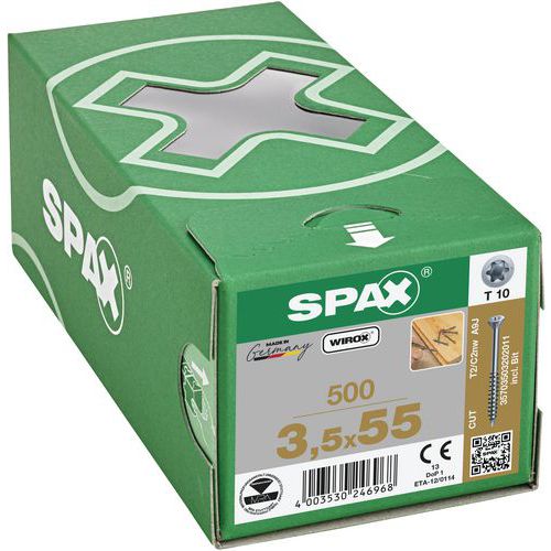 Podlahové skrutky so zapustenou hlavou Spax TX ø 3,5 mm