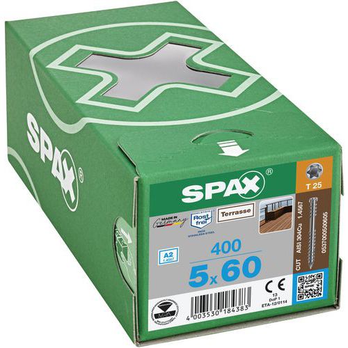 Skrutky do dreva s valcovou hlavou Spax TX Terrasse ø 5 mm