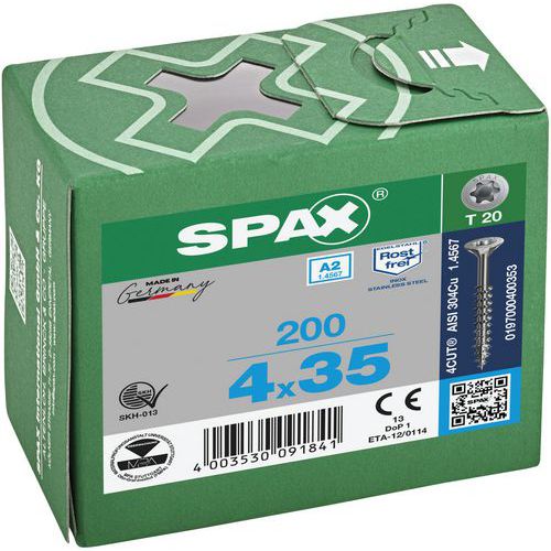 Univerzálne skrutky do exteriéru so zapustenou hlavou Spax TX