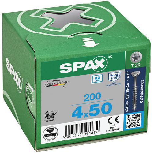 Univerzálne skrutky do exteriéru so zapustenou hlavou Spax TX