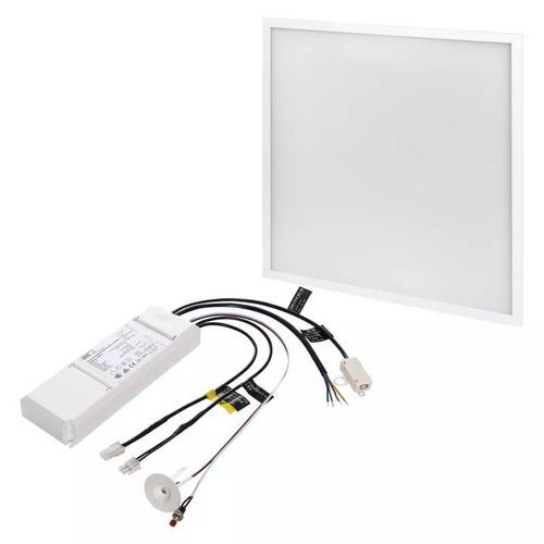 LED panel PROFI 60x60, štvorcový vstavaný biely, 40W, UGR, Emergency