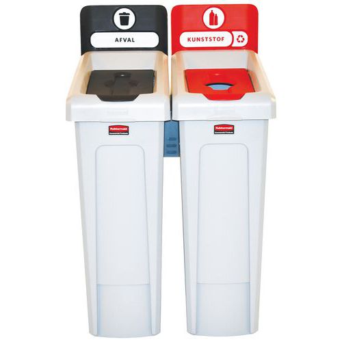 Recyklačná stanica Slim Jim 174 l – Štítok NL – Rubbermaid