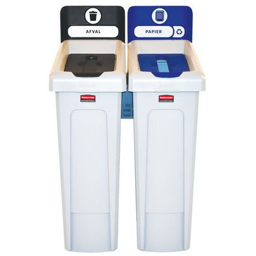 Recyklačná stanica Slim Jim 174 l – Štítok NL – Rubbermaid