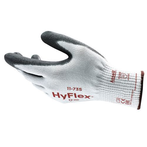 Pracovné rukavice Ansell HyFlex® 11-735 polomáčané v polyuretáne