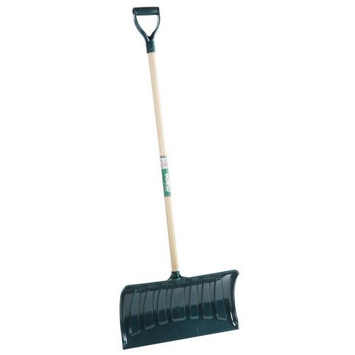Plastové hrablo s drevenou násadou, šírka 53 cm