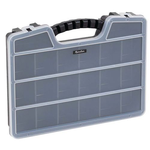 Plastový organizér Manutan Expert, 15 priehradiek, 40 x 30,5 x 6,2 cm Plastový organizér Manutan Expert, 15 priehradiek, 40 x 30,5 x 6,2 cm