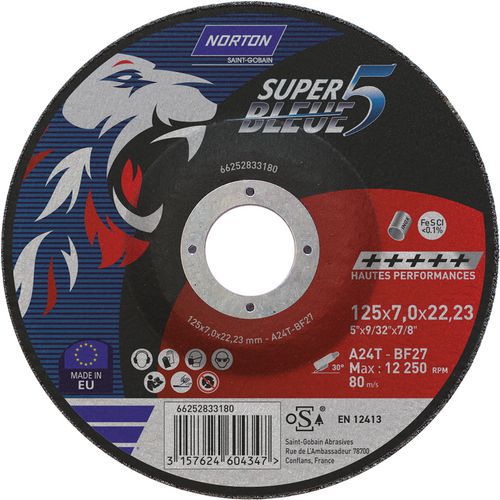 Brúsne kotúče Norton Super Blue 4 metal
