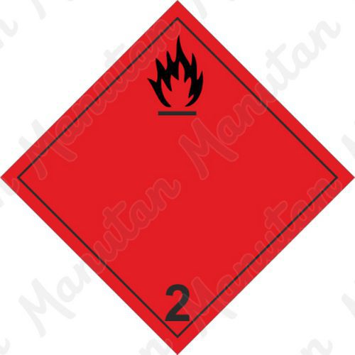 Výstražné ADR tabuľky – Nebezpečenstvo požiaru, horľavé plyny č.2 A