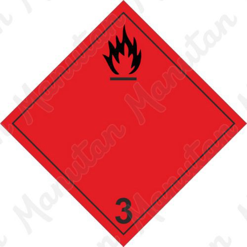 Výstražné ADR tabuľky – Nebezpečenstvo požiaru, horľavé kvapaliny č. 3 A