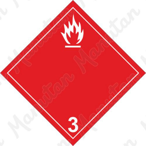 Výstražné ADR tabuľky – Nebezpečenstvo požiaru, horľavé kvapaliny č. 3 B