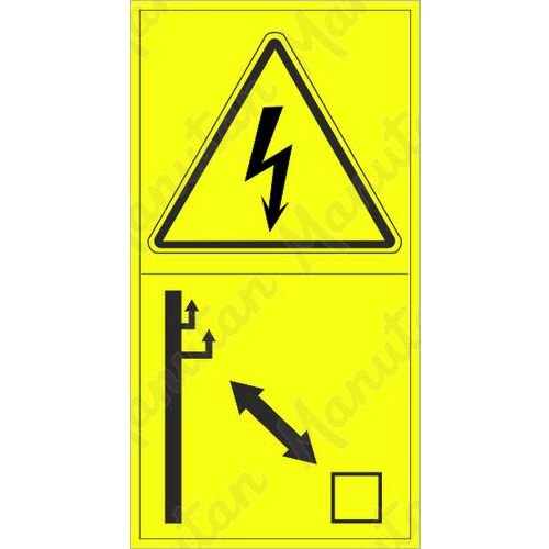 Výstražné tabuľky – Výstraha, prítomnosť elektrického prúdu