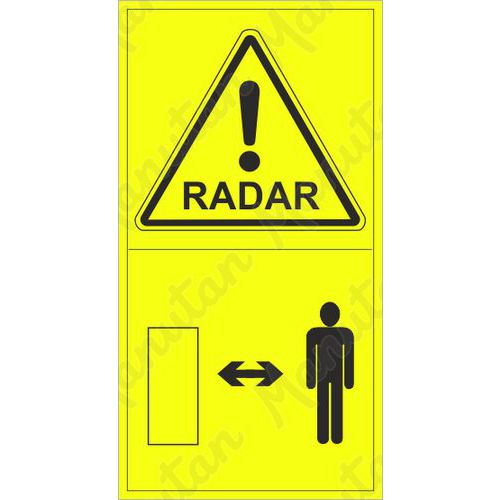 Výstražné tabuľky – Výstraha, radar