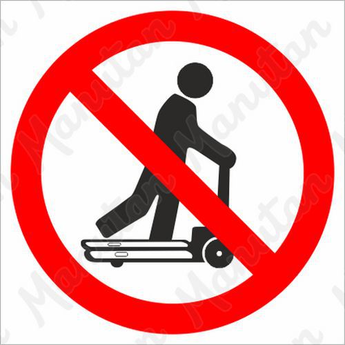 Zákazové tabuľky – Zákaz jazdy na paletovom vozíku