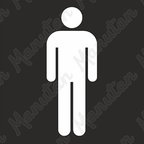 Vodorovné označenie – Šablóna toalety muži