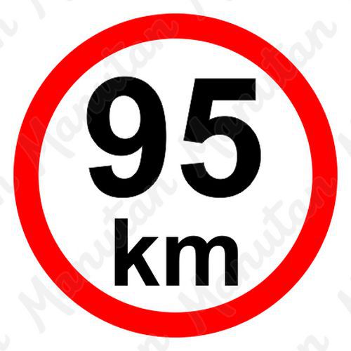 Príkazové tabuľky – Obmedzenie rýchlosti 95 km/h