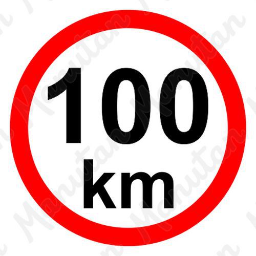 Príkazové tabuľky – Obmedzenie rýchlosti 100 km/h