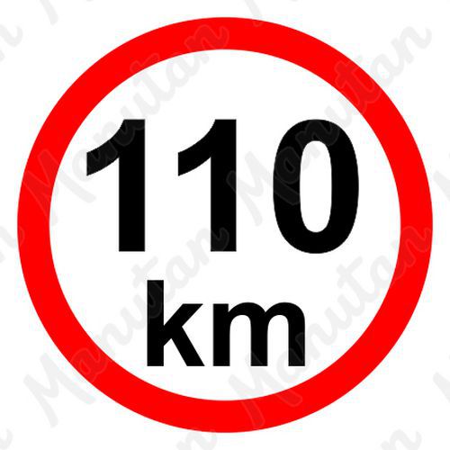 Príkazové tabuľky – Obmedzenie rýchlosti 110 km/h