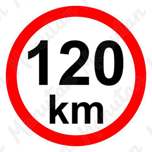 Príkazové tabuľky – Obmedzenie rýchlosti 120 km/h