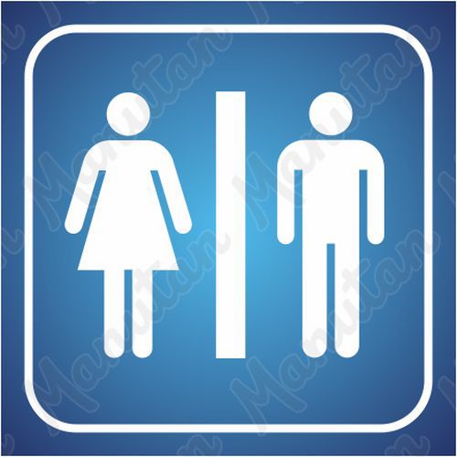 Informačná tabuľka – Toalety muži i ženy