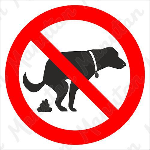 Zákazová tabuľka – Zákaz venčenia psov