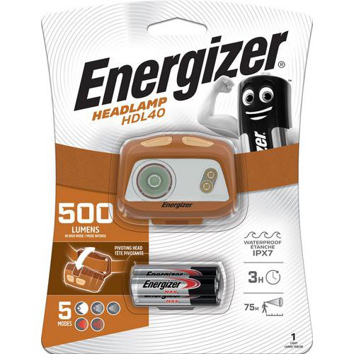 LED nabíjacia čelovka Energizer HDL40, 500 lm