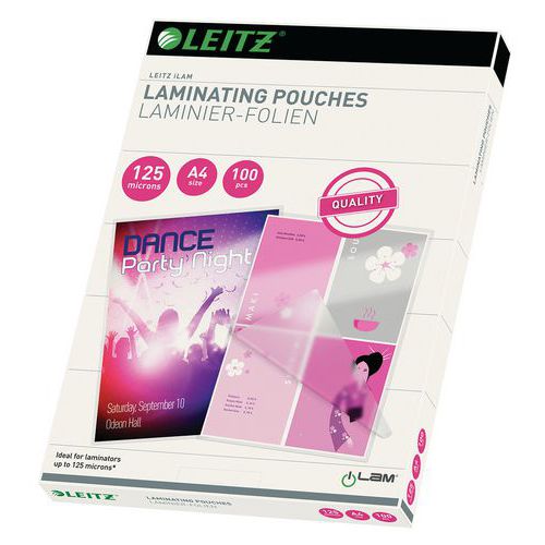 Laminovacie vrecká Leitz A4 125 mic, 100 ks