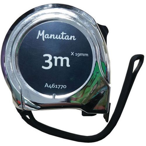 Zvinovacie metre Manutan Expert Ruban, strieborné, 2 – 5 m