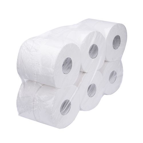 Toaletný papier Jumbo 2-vrstvový, 19 cm, 100 m, 100% celulóza, 12 roliek