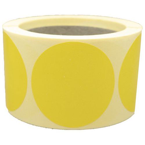 Samolepiace značkovacie kolieska Manutan Expert, priemer 60 mm, 500 ks na rolku