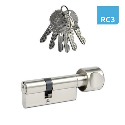 Bezpečnostné vložky EuroSecure s guľou, 40 mm, nikel