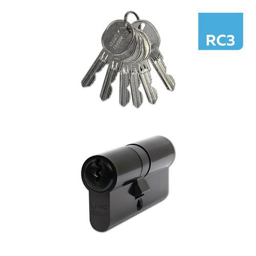 Bezpečnostné vložky EuroSecure, 40 mm, čierna
