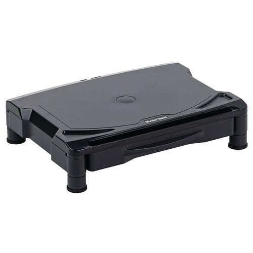 Podstavec pod monitor s poličkou, nosnosť 18 kg - Manutan Expert