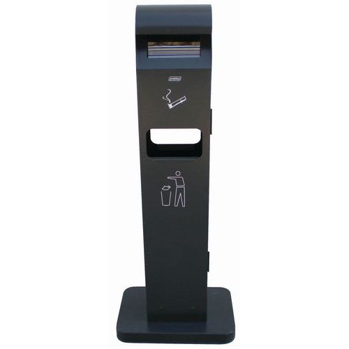 Vonkajší odpadkový kôš s popolníkom Totem, objem 8 l/2 l – Probbax