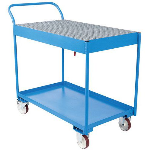 Retenčný kovový vozík, do 300 kg, kapacita 55 l