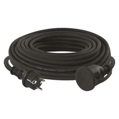 Vonkajšie predlžovacie káble, 1 zásuvka, guma – neoprén, 1,5 mm2