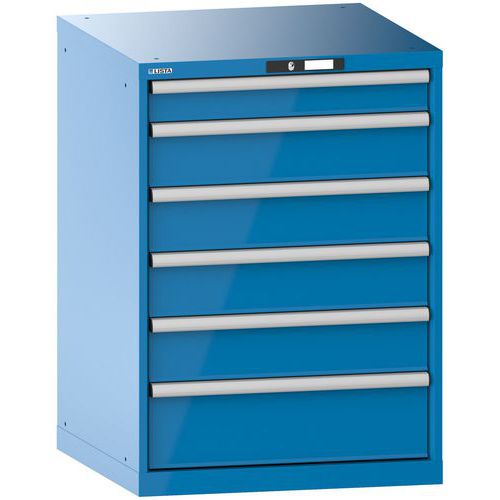 Dielenské zásuvkové skrine LISTA, nosnosť 75 až 200 kg, 717x725 mm