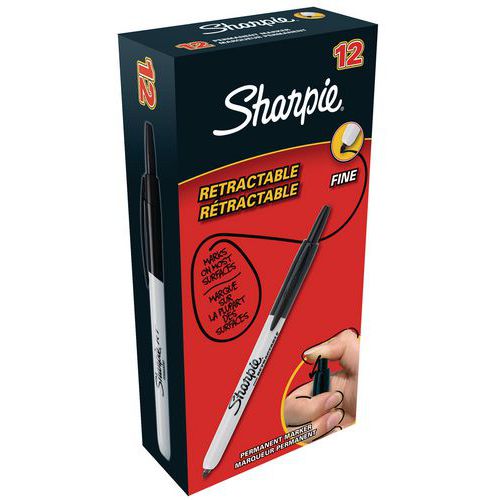 Zaťahovací permanentný popisovač Sharpie s tenkým hrotom