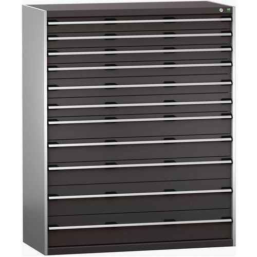 Dielenské zásuvkové skrine Bott Cubio 200, 160 x 130 x 65-75 cm, 11 zásuviek