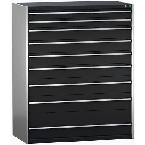 Dielenské zásuvkové skrine Bott Cubio 200, 160 x 130 x 65-75 cm, 9 zásuviek