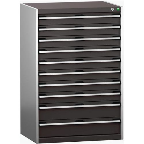 Dielenské zásuvkové skrine Bott Cubio 200, 120 x 80 x 65-75 cm, 10 zásuviek