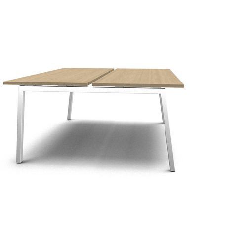 Združené kancelárske stoly MOON A, 140 x 164 x 74 cm, rovné vyhotovenie