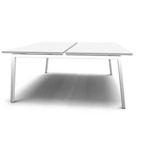Združené kancelárske stoly MOON A, 160 x 164 x 74 cm, rovné vyhotovenie